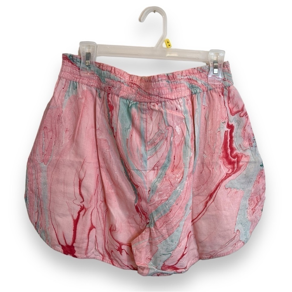 St. Roche Organic Cotton Bird Shorts In Pink Marble Nwt Sz Large — image 7 of 8